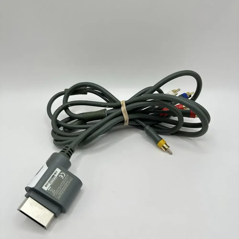 Microsoft Xbox 360 composite AV cable In Good Condition 5333
